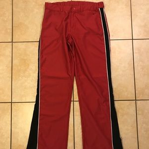 Vintage Nike Red/Black Striped Athletic Pants M